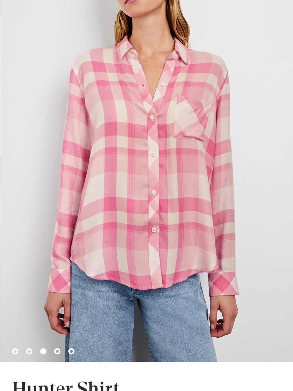 Rails Pink Plaid Button-Down Shirt